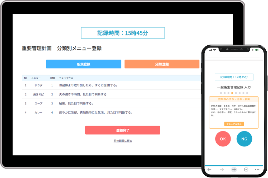 食の安心と食の安全管理ならHACCP RECORD